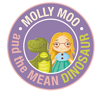Molly Moo and the Mean Dinosaur Logo