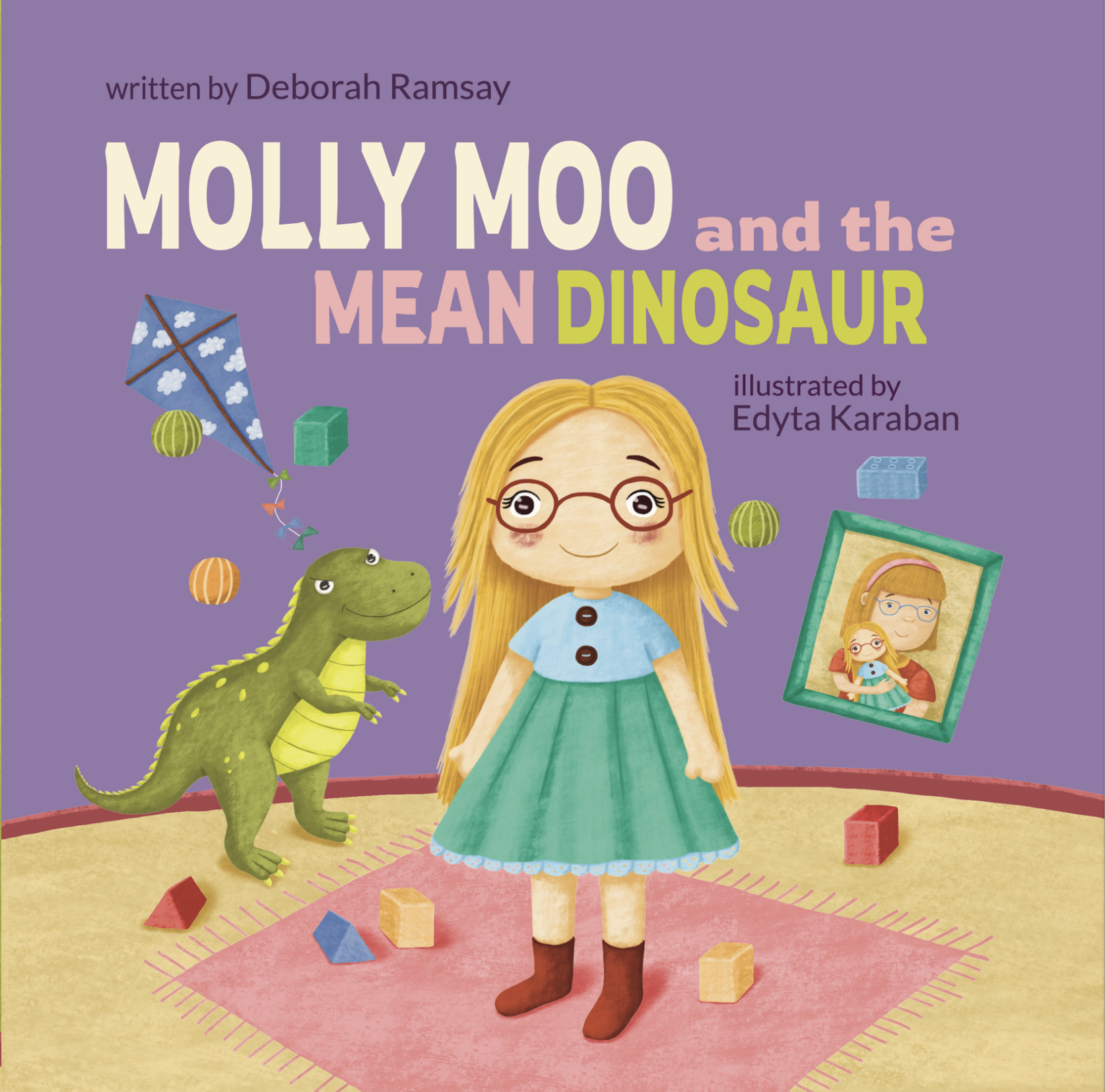 Molly Moo and the Mean Dinosaur book cover